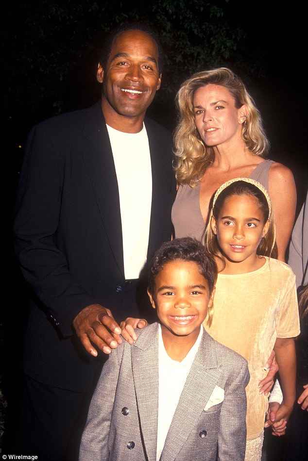 OJ Simpson married Nicole Brown in February 1985. A little more than eight months later, Sydney was born. The couple also had a son together, Justin Ryan Simpson, born in 1988. The family pictured attending a film premiere together in 1994.