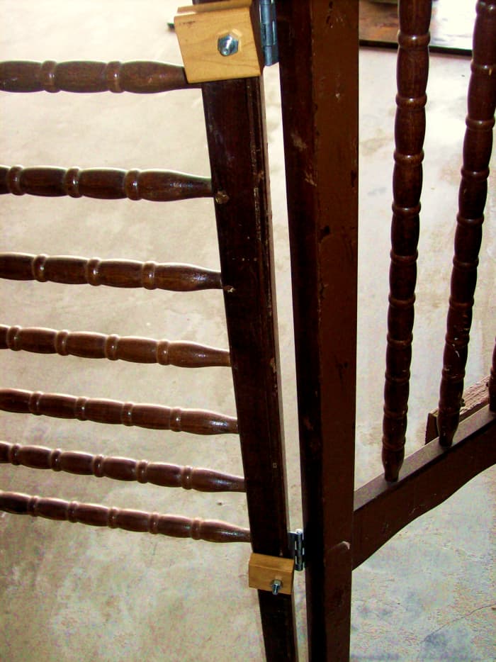 The hinges required 6 screws. I ran out on the other side, but I still had 2 longer screws in my barrel. The stamp wood is used to help the nut draw up on the threads. Not all screws are threaded from tip to head.
