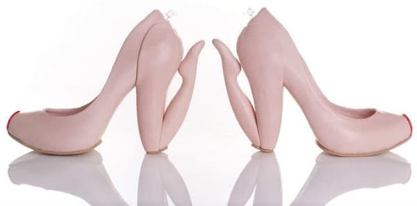 The fact that there isn’t even a head or face on the front end means this shoe probably deserves to be melted back down into its original plastic puddle, while one remaining pair is reserved especially for the b*tt plugging of the shoe designer.