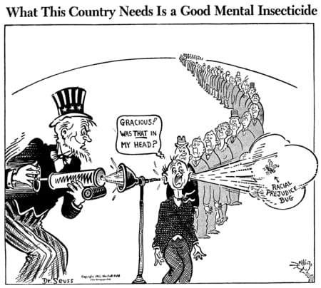 What this country needs is a good mental insecticide, published by PM Magazine on June 11, 1942, Dr. Seuss Collection, MSS 230. Special Collections & Archives, UC San Diego Library