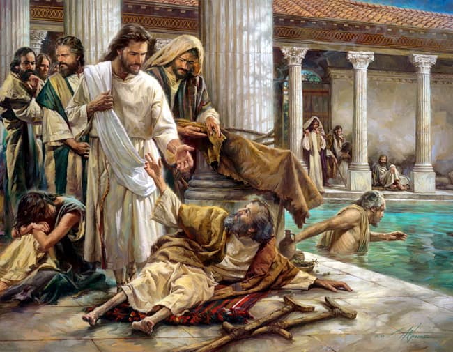 Jesus asked the man crippled for 38 years. "Do you want to be made well". "Sir, I have no man to put me in to the pool when the water is stirred up; but while I am coming, another steps down before me". Said the crippled.