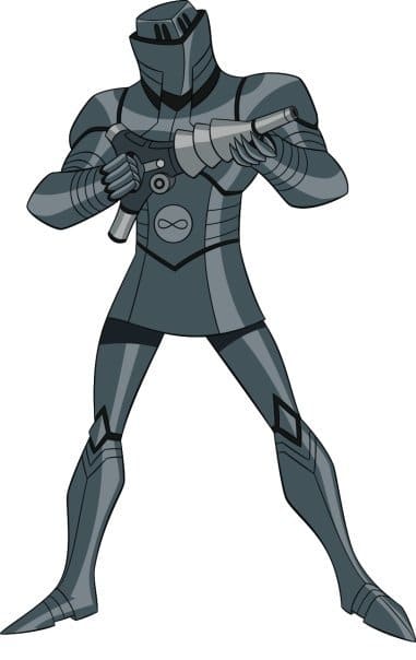 Image of the a Forever Knight in full amour