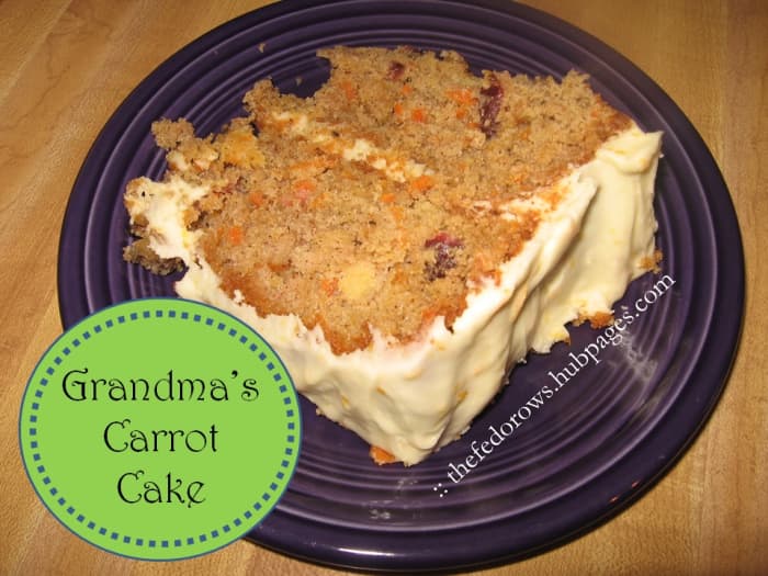 You can see the ingredients: flecks of yellow of the pineapple, orange of the carrots, and red of the dried cranberries all amidst the cinnamon batter. My mouth is watering.