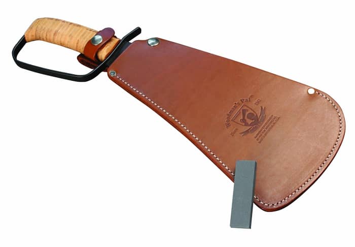 Pro Tool Industries 284 Woodman's Pal Military Premium Fixed Blade Knife with Treated Leather Sheath and Stone