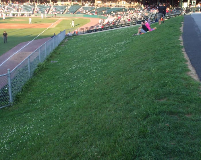 A comfortable lawn area is available for sitting on a blanket at a slightly lower admission price.