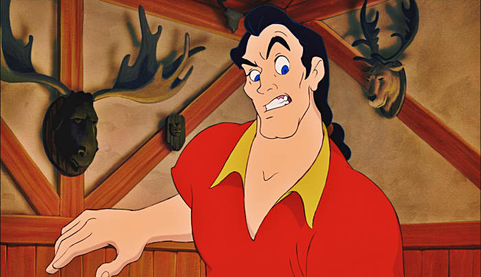 Go Against the Whole Tavern like an "Alpha Male", Own em, then convince them that Belle's Father is not a "Madman" so that they could rescue Belle - Right and People Still Say he is Evil