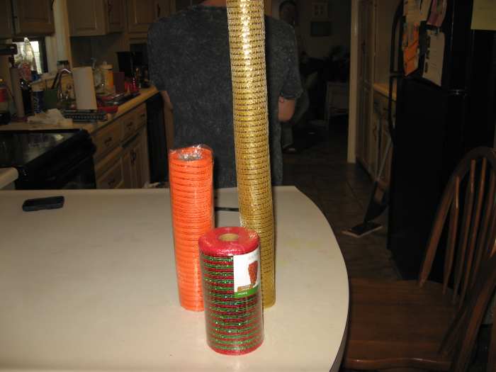 Mesh comes in several different widths.