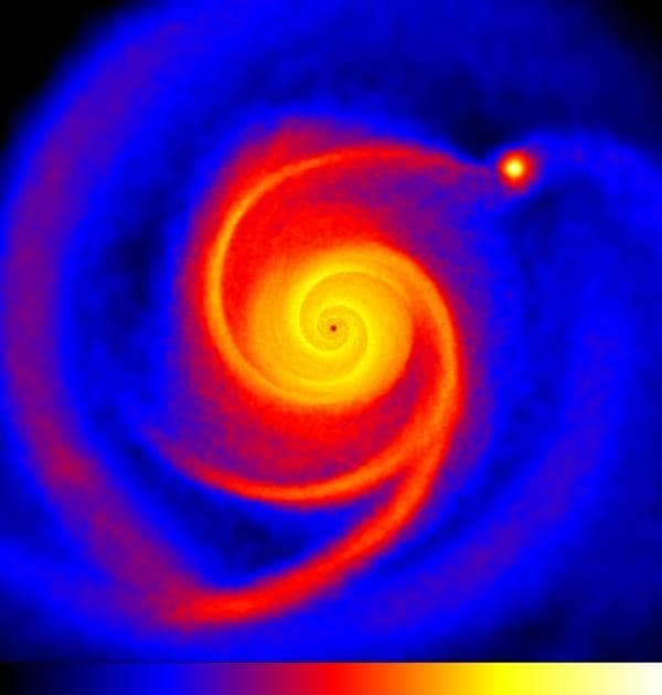This forming Proto-Planet shows the vortex nature of how planets form from centrifugal force and gravity.