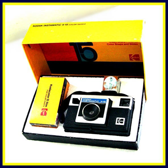 In they year 1970 the priced for this camera with accessories was $21.00, it came in a wonderful back and mustard color box with a roll of Kodak 126 film, instructions, and a flash cube already mounted to the camera.