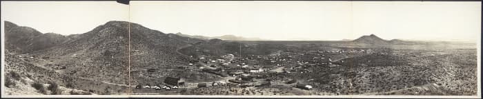 1909 panorama of Courtland, Arizona