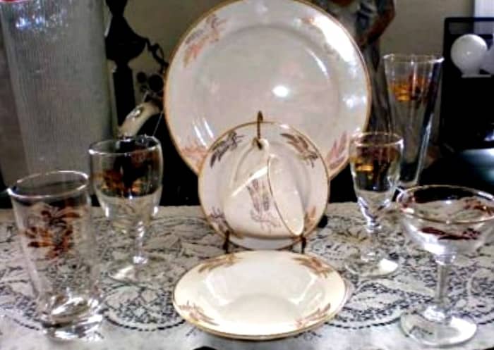 This pattern was made during the golden age of toasting glasses. The Prairie Gold Pattern by Lifetime China in Alliance Ohio has a remarkable history and Pedigree that shows the golden age of American made stemware from the mid-century of the last c