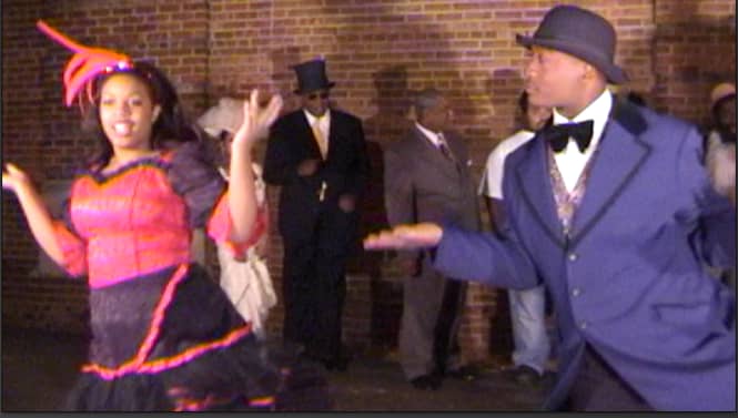 Beale Street Dancers in the early 1900s are tastefully portrayed in Book I of Take Me Back to Beale