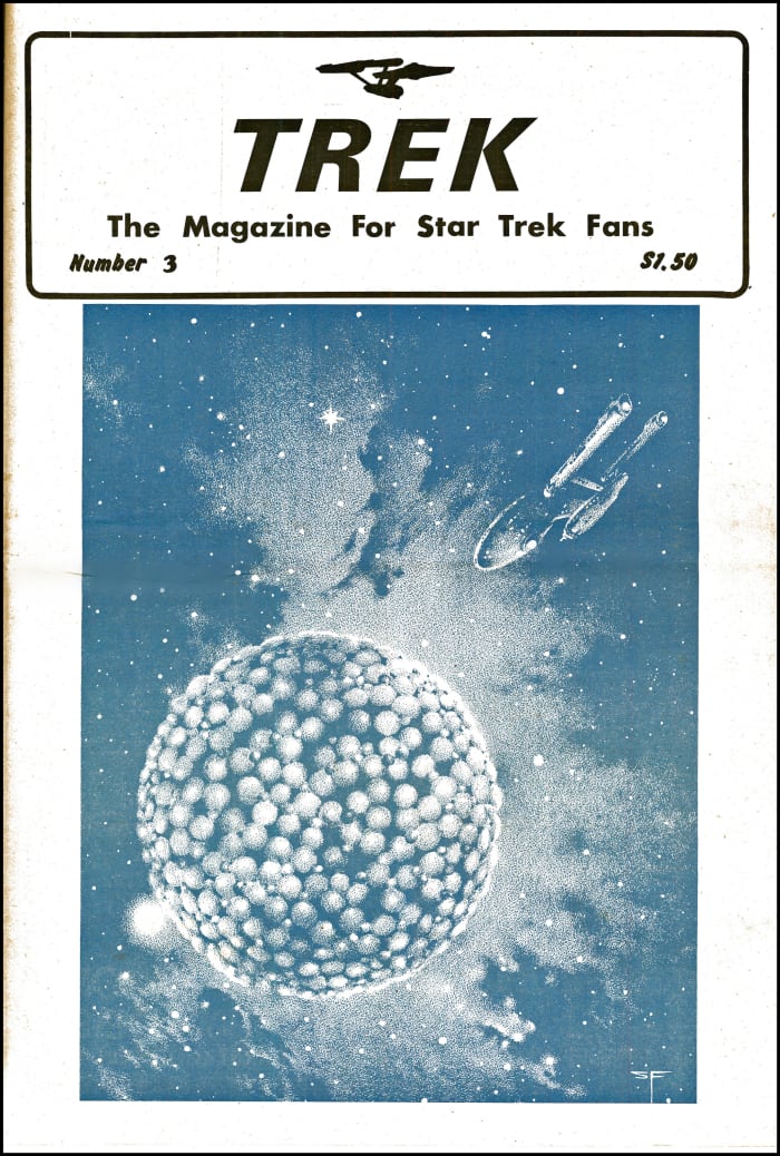 Here is the cover of a the very hard to find Number 3, Trek the Magazine for Star Trek Fans, which came out in 1976.
