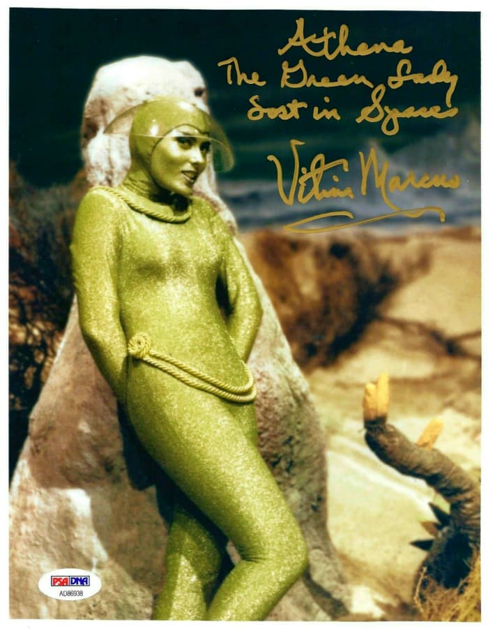 Vitina Marcus, the green girl from the green mist, better known to us all as Athena, Doctor Smith was captivated by her