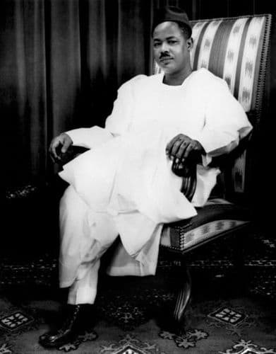 Ahmadou Babatoura Ahidjo, Nationalist, Pan-Africanist, freedom fighter and the first President of Cameroon. He was one of the youngest Presidents of a newly independnent African State