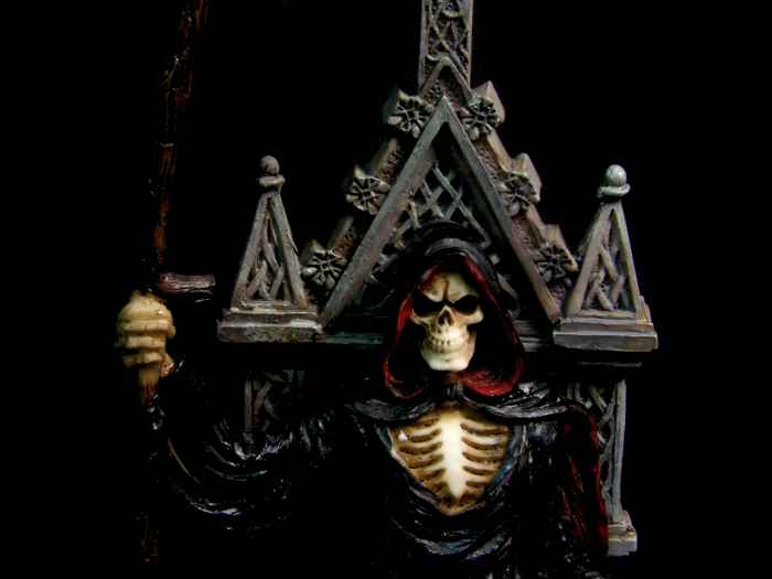 I love this statue as her expression says it all. Approached with love and respect as the queen she is, she will work with most anyone. Tease her and the expression "Death is angry" comes to mind.
