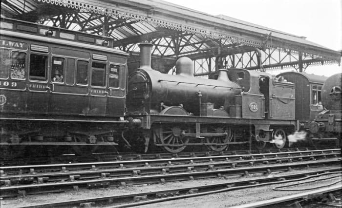 Another solution, tried and tested late in the 19th Century endured to the 1920's on the North Eastern Railway. Bogie Tank Passenger 0-4-4 well tank (water tank between the driving wheels) with auto-trailers either side, driven from cabs at either en