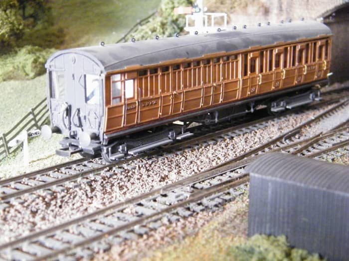 Ian Kirk model LNER Driving Trailer for autocoach train - these served everywhere between the Ongar branch near London and eastern Scotland. There was no need to run the engine around its two or three coach train as the driver walked to the other end