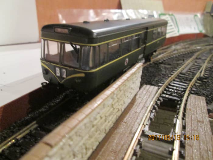 Danish company Heljan introduced their AEC Park Royal railcar last year (2016) in several variants. This is the early version with 'speed whiskers' either side of the route code box that I bought for the 'Thorpe Carr' mini-layout (cf)