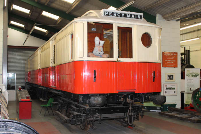 Early in the 20th Century NER Locomotive Superintendent Wilson Worsdell came up with the Tyneside Electric sets to compete with Tyneside suburban tram services - this is a driving trailer destined for Percy Main near North Shields