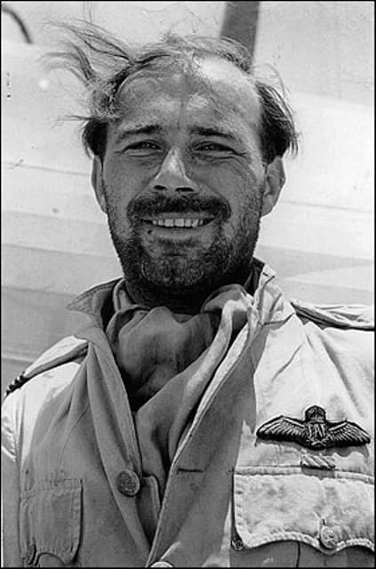 Group Captain Dudley Honor, flight commander of 274 Squadron on Crete - his slower Hawker Hurricane fighters were pitched against Messerschmitt ME109's, as no Spitfires were available for the Mediterranean area at the time
