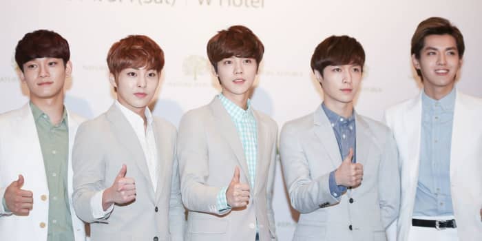 EXO-M at Nature Republic's press conference