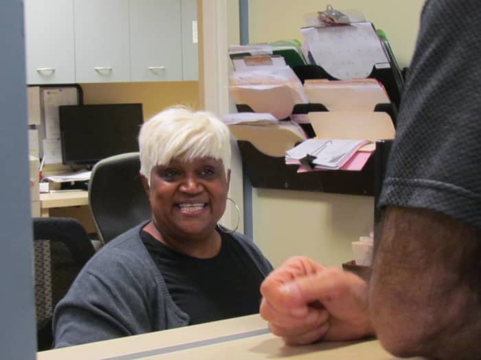 Princess, is the receptionist that always has a smile with admirable professionalism for the patients at the Cancer Center at Riddle Hospital.