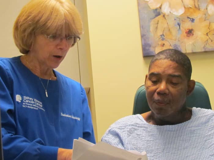 Marianne, one of the very qualified and personal nurses that took care of Walker at the Cancer Care facility of Jefferson at Riddle.