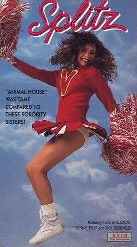 The box for the second home video release of Splitz. Notice they got rid of the original movie poster in favor of this generic picture of a cheerleader.