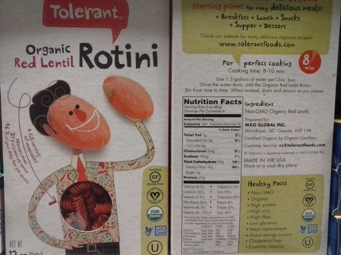 Red lentil pasta is a resistant starch with slow release for a low glycemic count.