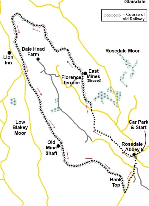 The Rosedale Branch Walk. At times tough and in places steep, you could take breaks at Rosedale Abbey and the Lion Inn