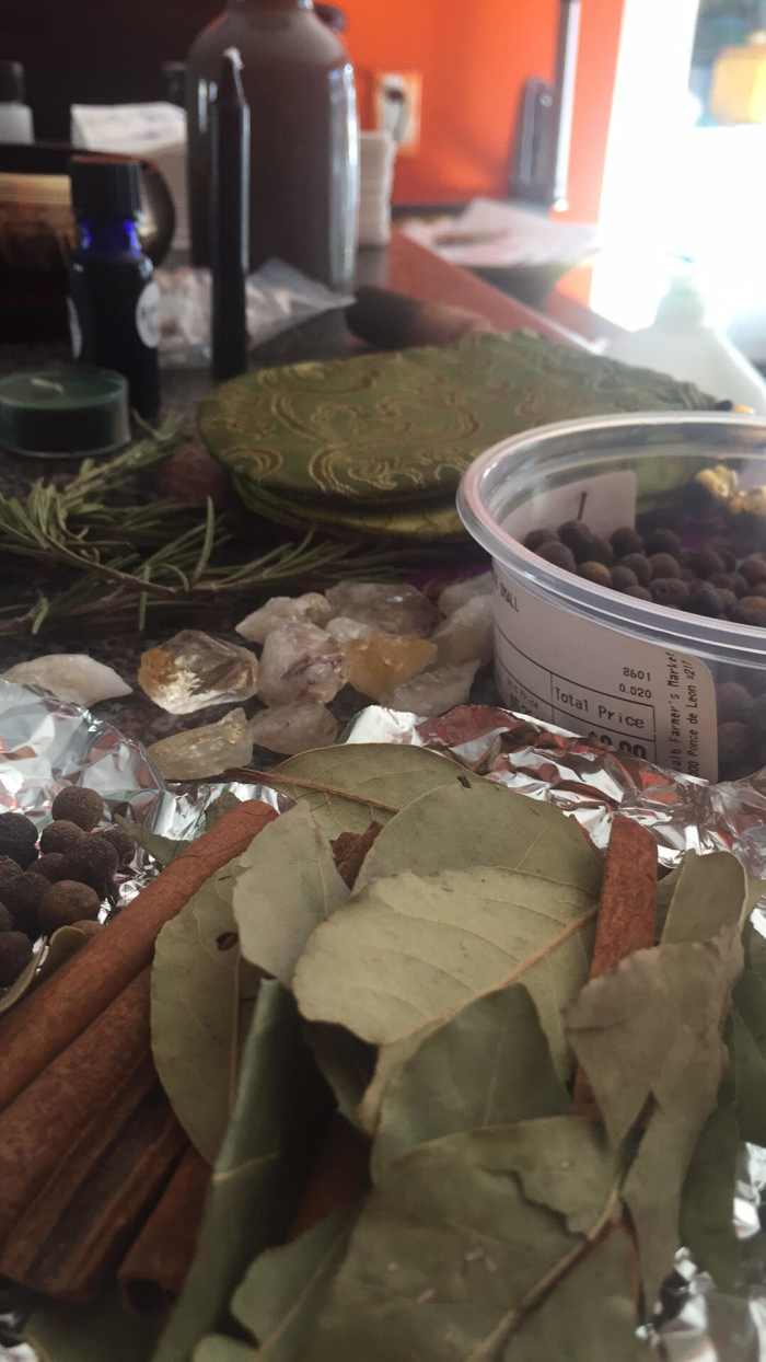 Ingredients that go inside the bag.  