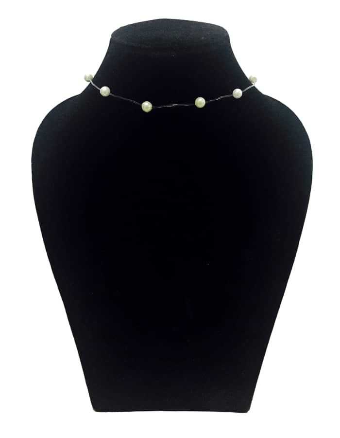 How to Make a Floating Pearl Necklace Super Easy DIY Fashion Choker