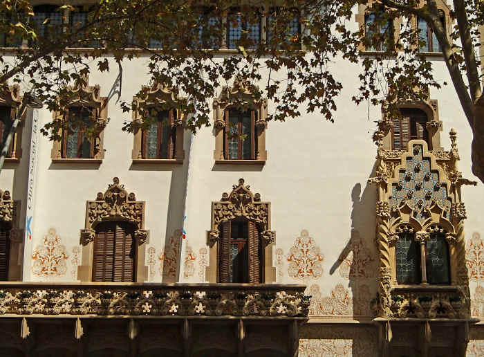 Palau Macaya building in Barcelona is a perfect example of combining Gothic and Modernist architectural design.
