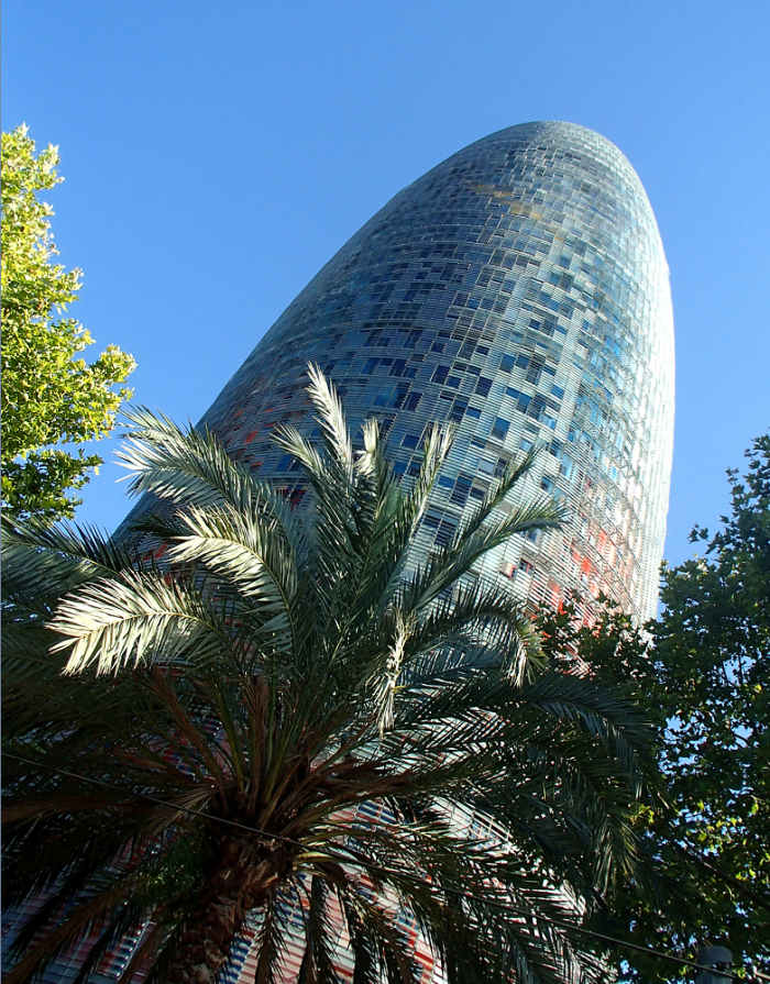 Designed by French architect Jean Nouvel, the Torre Agbar skyscraper is another iconic landmark of Barcelona.