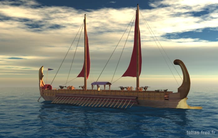 This artists depiction of an ancient Egyptian ship shows that a civilization that could build the Great Pyramid of Giza would have no trouble designing and building an Ocean going vessel.