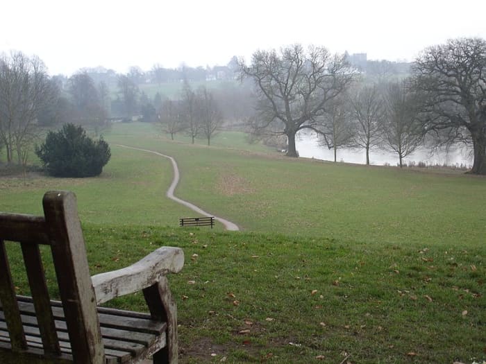Abbey Fields- the park that served as the start of my circular walk. Source: David Hunt via Wikimedia Commons