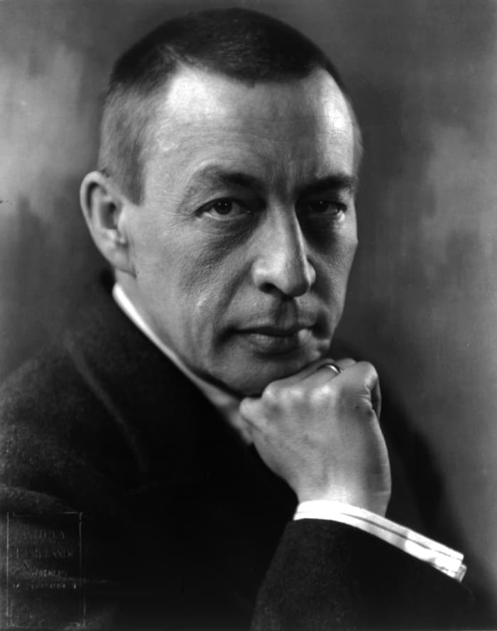Photograph of Rachmaninov in 1921.