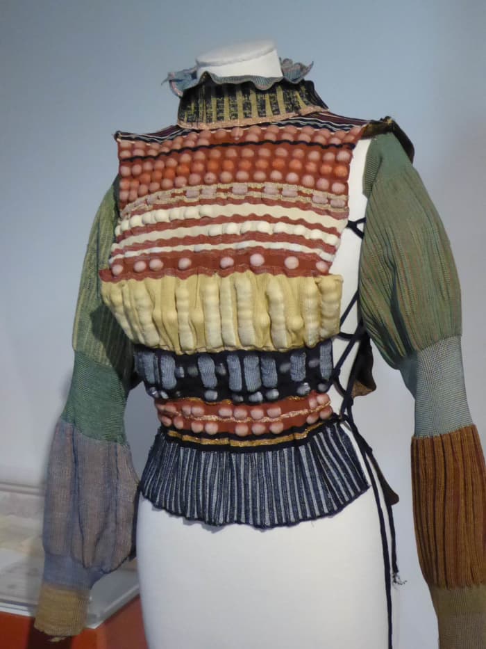 Kaidi Ning's contribution, The Lines, was selected by Zandra Rhodes.