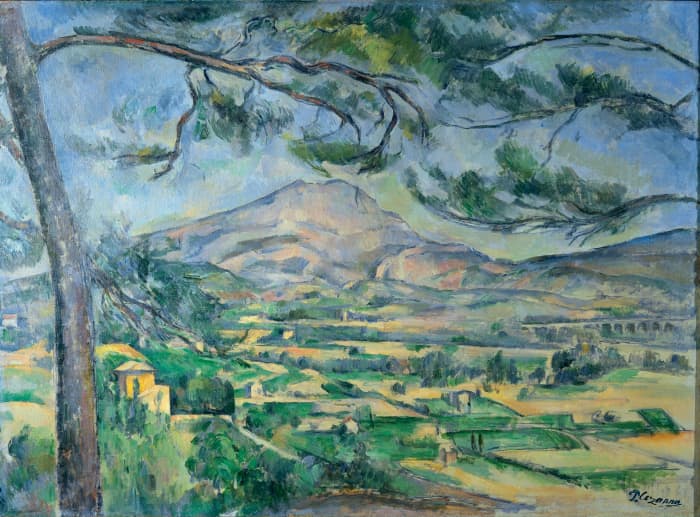 The Sainte-Victoire mountain. This provided a constant source of fascination to the artist. He painted the 1,000 metre mountain for the first time in 1870, and then agai