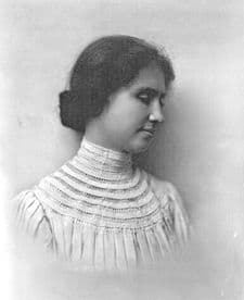 Helen Keller's unenculturated behavior as a small child was due to an almost complete absence of socialization, due to lack of sensory input Photo Credit: The Wikipedia