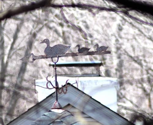No! Many practical items like this weather vane and other decorative hardware are considered folk art.