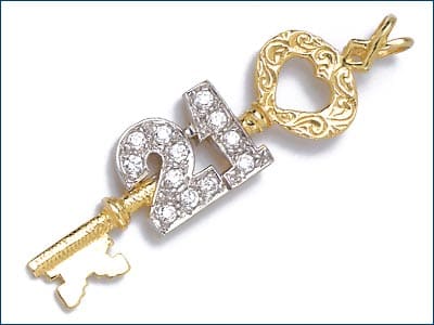 A symbolic key signifies entry into adulthood. In many cultures 21 is considered a major landmark in life.
