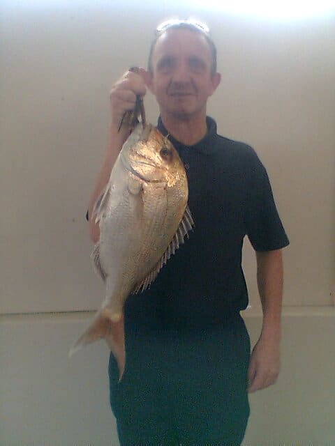This is a Bumble Town fisherman who had never caught an 8lb fish before after 15 years of fishing. I used the same carrot bait to not only catch him; but to also allow him to catch his best fish yet.
