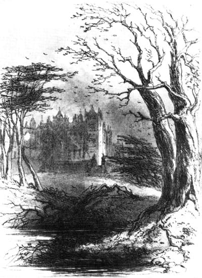 Frontpiece of Bleak House, by Hablot Browne (Phiz).