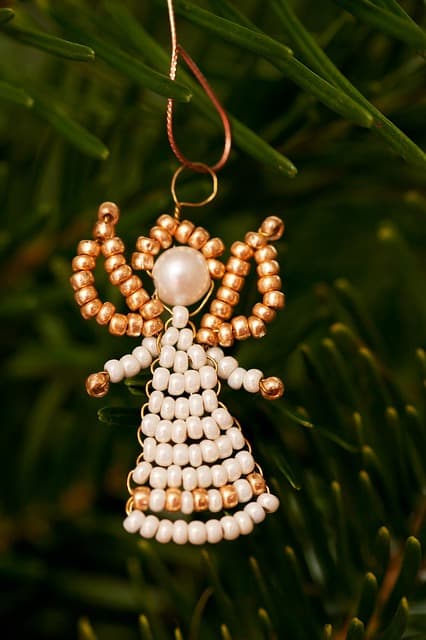 Beaded Angel Christmas Ornaments - angels and Christmas go hand in hand and there are a few different ways you can make your own angel ornaments.