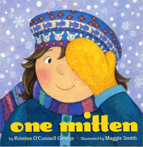 One Mitten is a rhyming book that describes the imaginative ways a child can play using a simple yellow mitten.