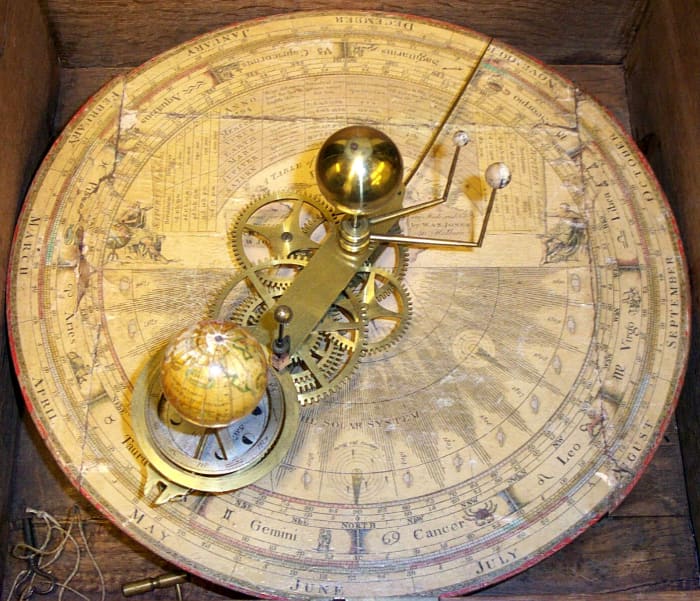 Princeton's 1794 orrery/Photo from the Historic Maps Collection, Department of Rare Books and Special Collections, Princeton University Library