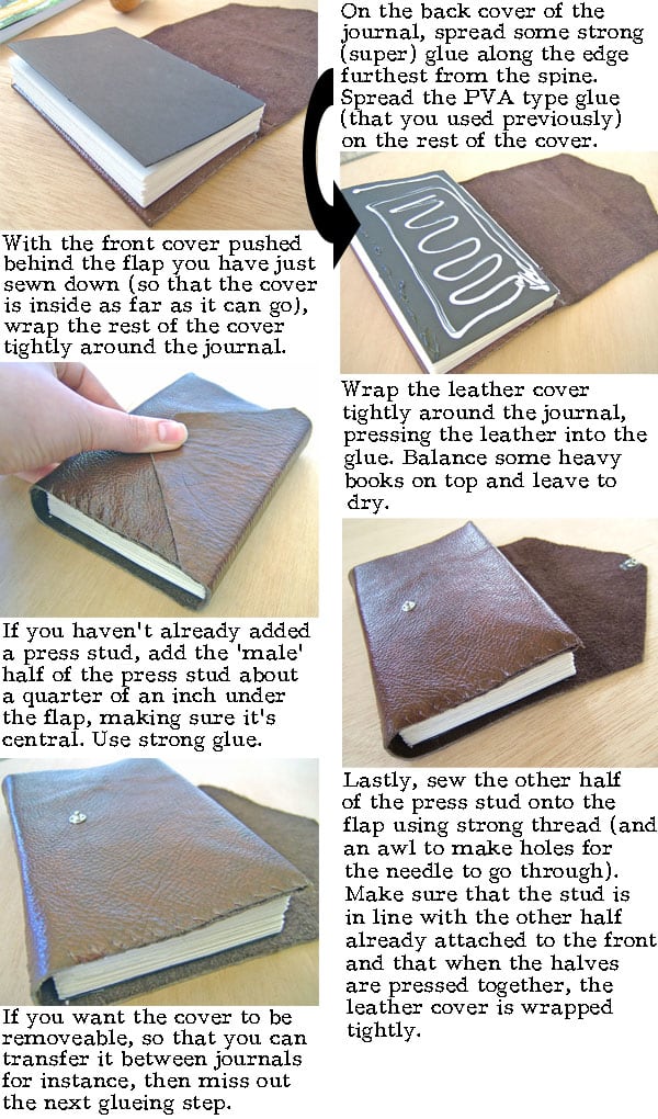 HOW TO make a Leather Journal - BOOK BINDING tutorial - HubPages