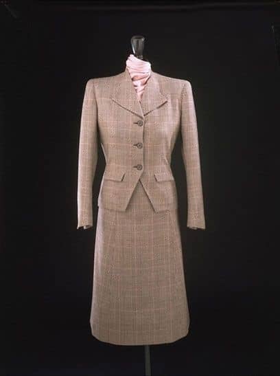 Utility Suit, designed by Edward Molyneux for the Utility Scheme, 1942; now in the collection of the Victoria and Albert Museum; Museum no. T.43-1942
